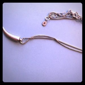 Sterling Silver, Silpada Shark tooth necklace